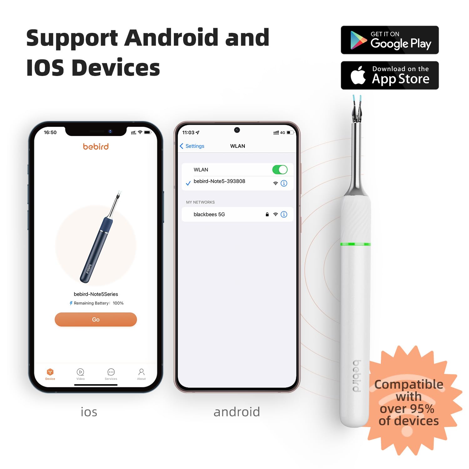 Bebird Pro Note5 kit para uso familiar y cómodo