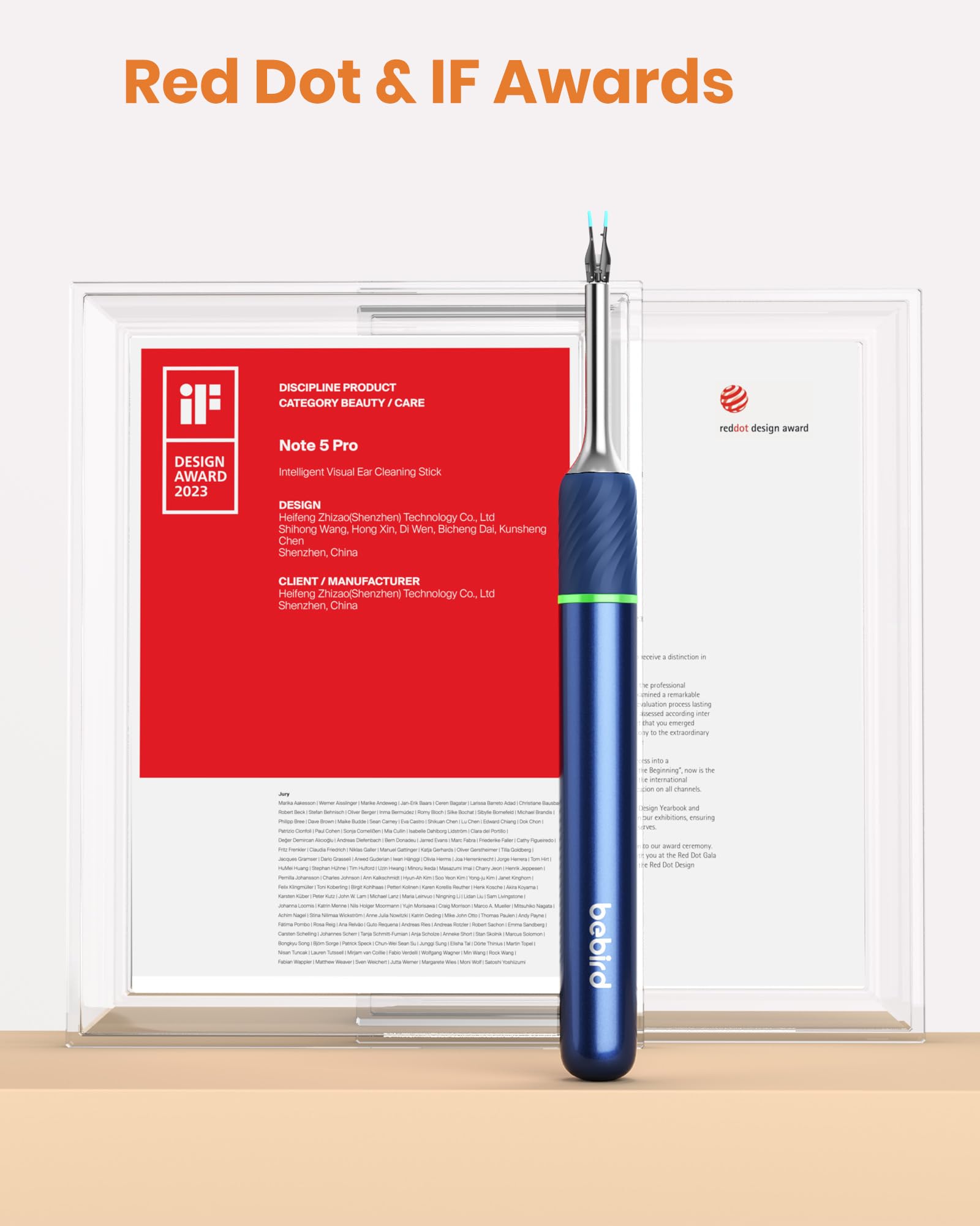 Bebird Pro Note5 pinzas precisas para limpieza suave y segura