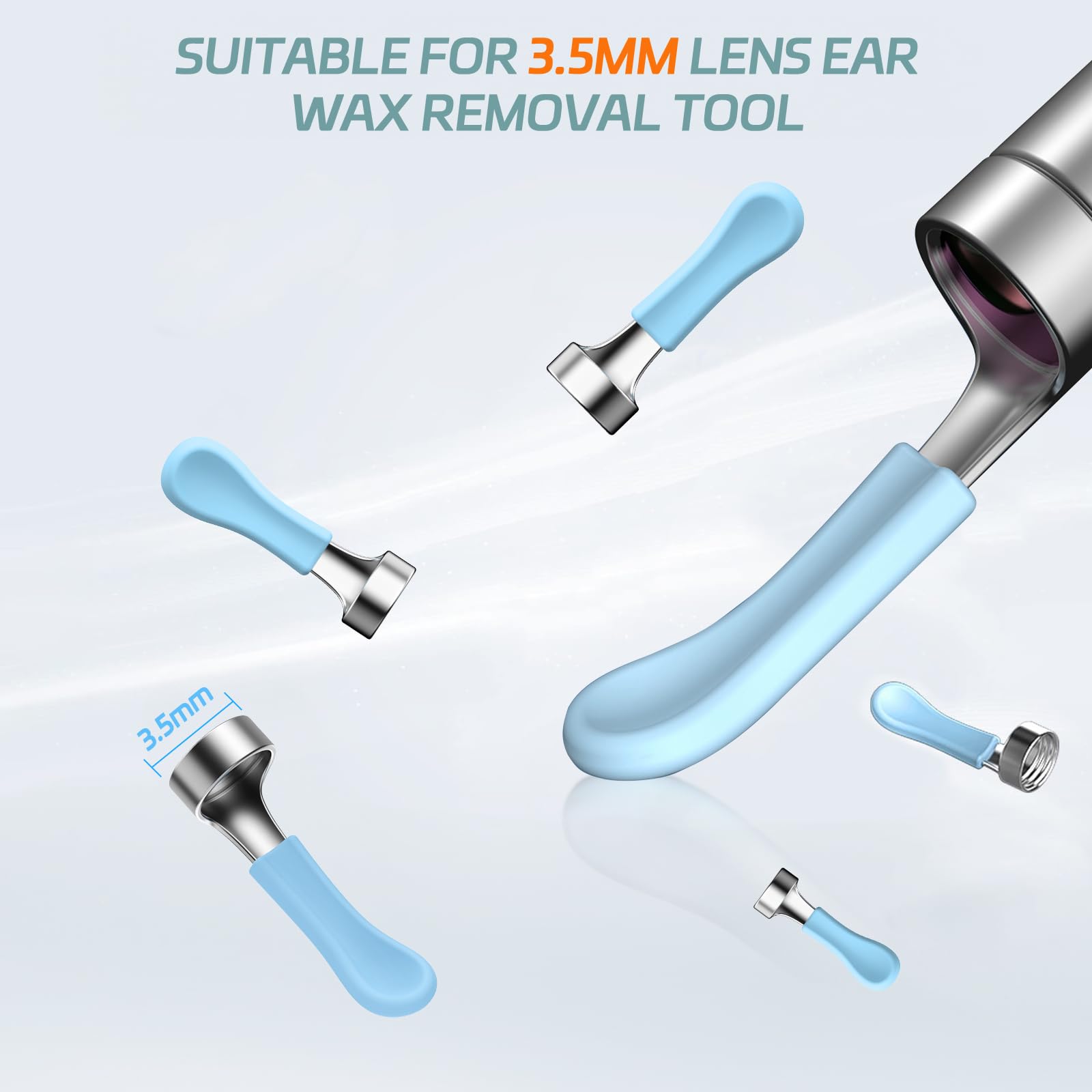 BEBIRD tapas de repuesto silicona 4 piezas pequeñas, ideales para cerumen compacto.