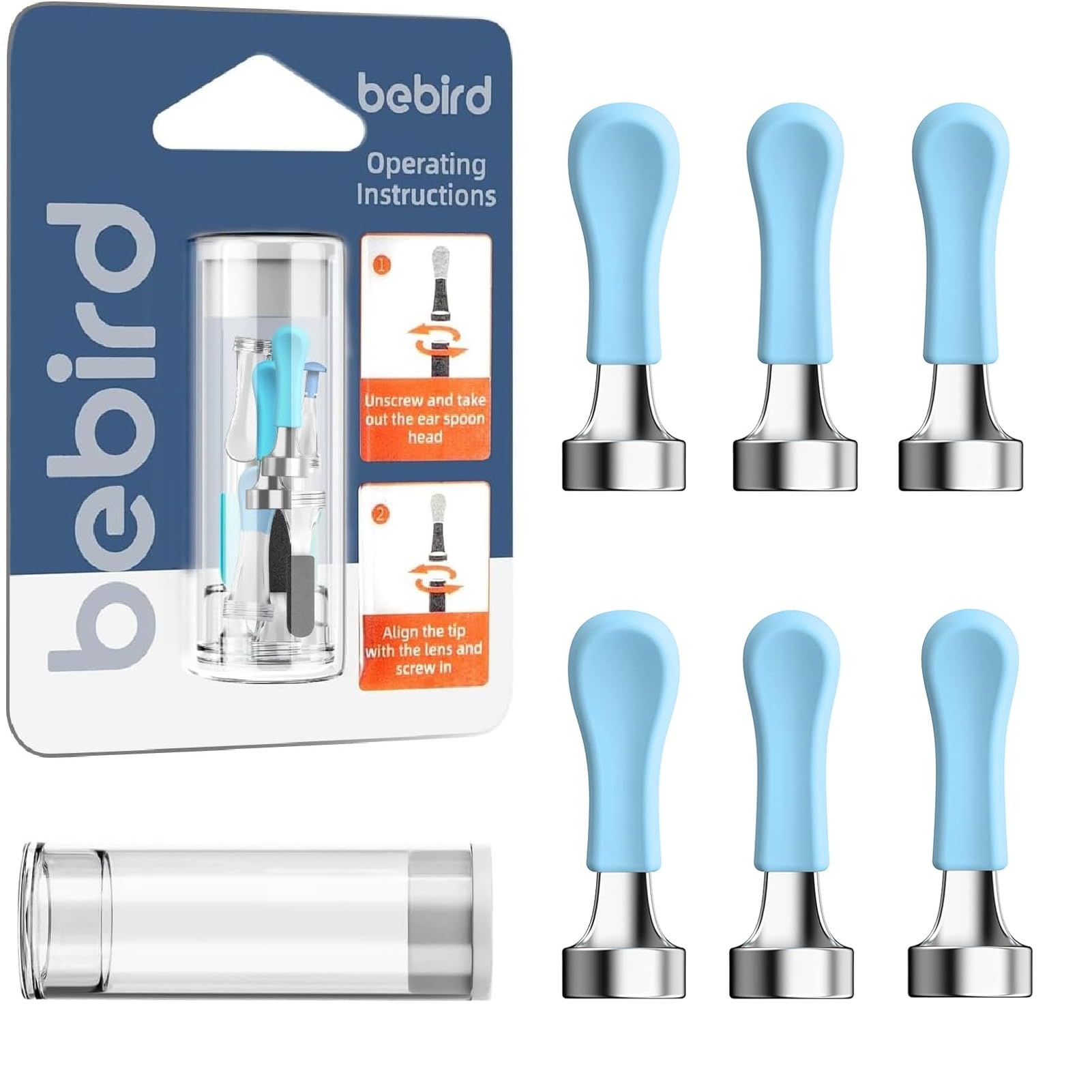 bebirdpromax puntas limpieza orejas, suaves y seguras para uso cómodo.