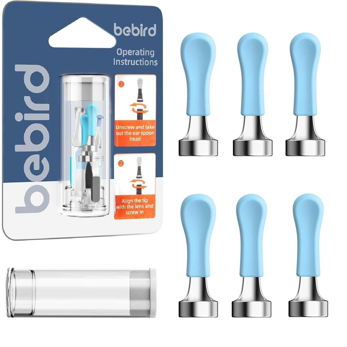 bebirdpromax puntas limpieza orejas, suaves y seguras para uso cómodo.