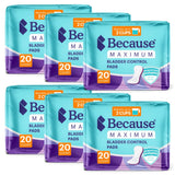 Because: protección discreta de 12 pulgadas, ideal para ropa interior cotidiana