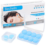 Becheln Tapones para dormir: alivian el ruido para un descanso profundo y reparador.