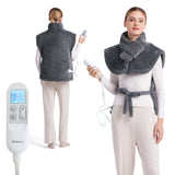Bedsure almohadilla calor cuerpo grande 24x34 ofrece calor envolvente para espalda y hombros