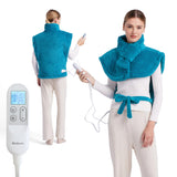 Bedsure wrap calentadora para cuello y hombros ofrece calor cómodo para descanso diario.