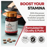 Etiqueta nutricional de Bee & You ginseng tablets para uso informado