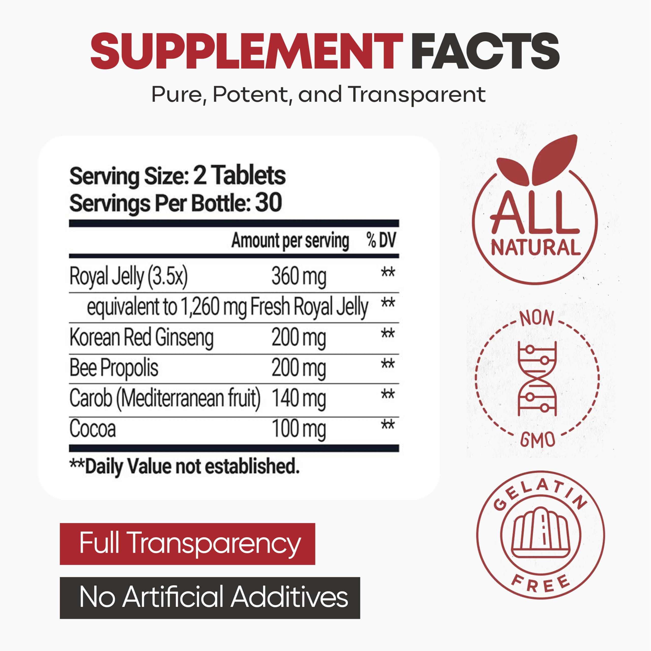 Fórmula limpia de Bee & You sin azúcar ni gelatina