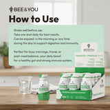 Bee & You Propolis 12 envases, empaquetado visible para conveniencia.