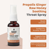 Bee & YOU Propolis Jengibre Miel Cruda, botella para uso oral diario.