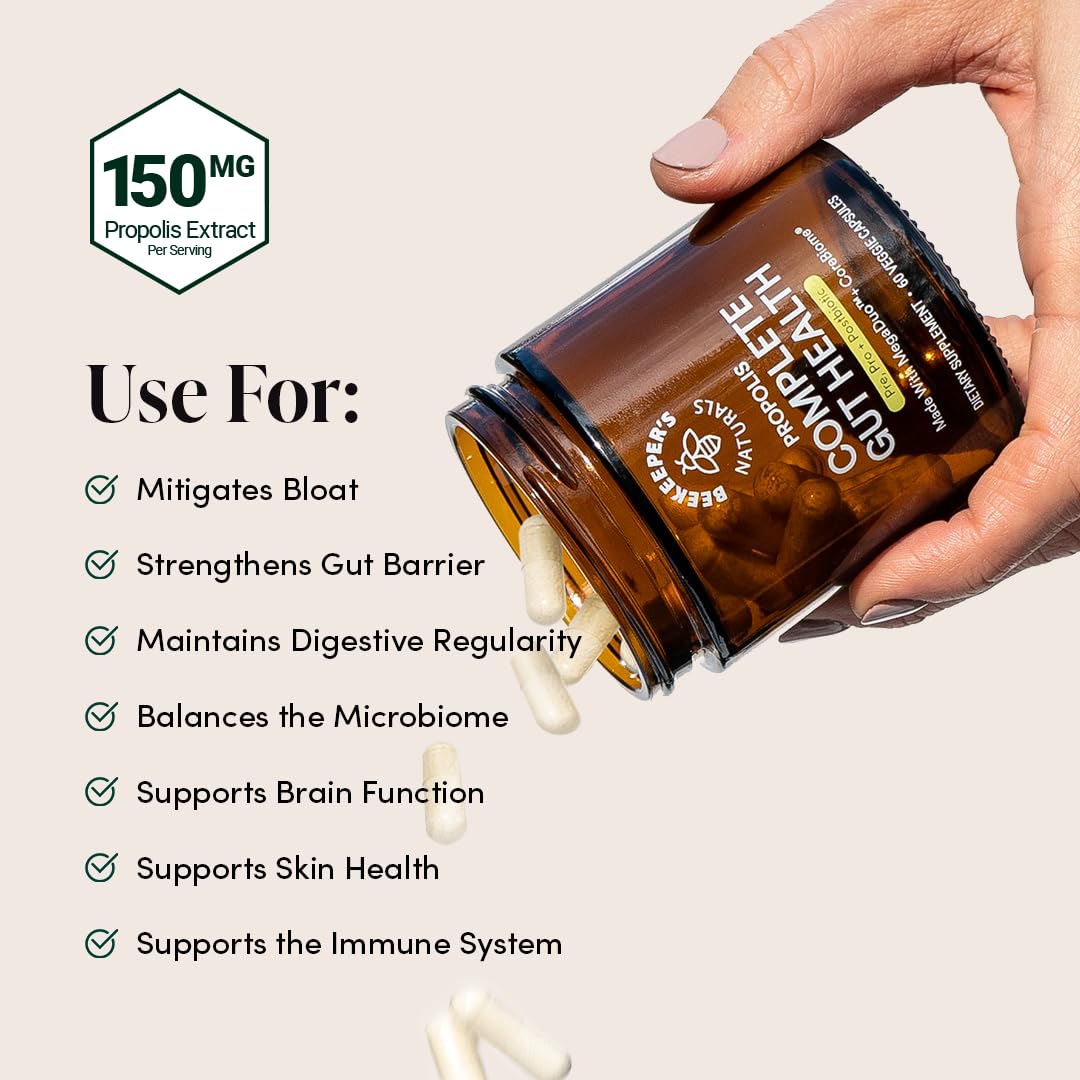 Beekeeper's Naturals capsulas vegetarianas sin gelatina para uso diario
