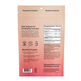 Beekeeper's Naturals chupetes de fibra para niños de cereza, snack prebiótico con sabor natural.