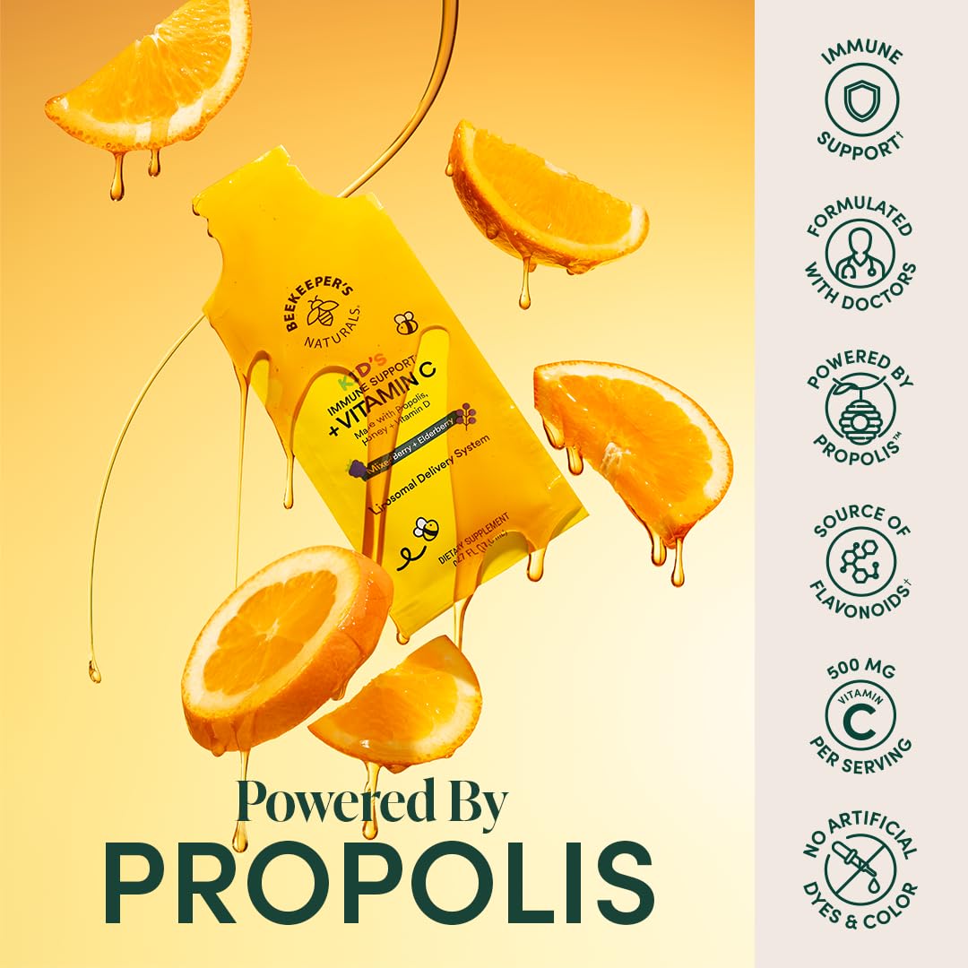 Beekeeper's Naturals: dosis de 500 mg de Vitamina C liposomal para niños