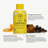 Beekeeper's Naturals elderberry y vitaminas para niños, apoyo al bienestar general.