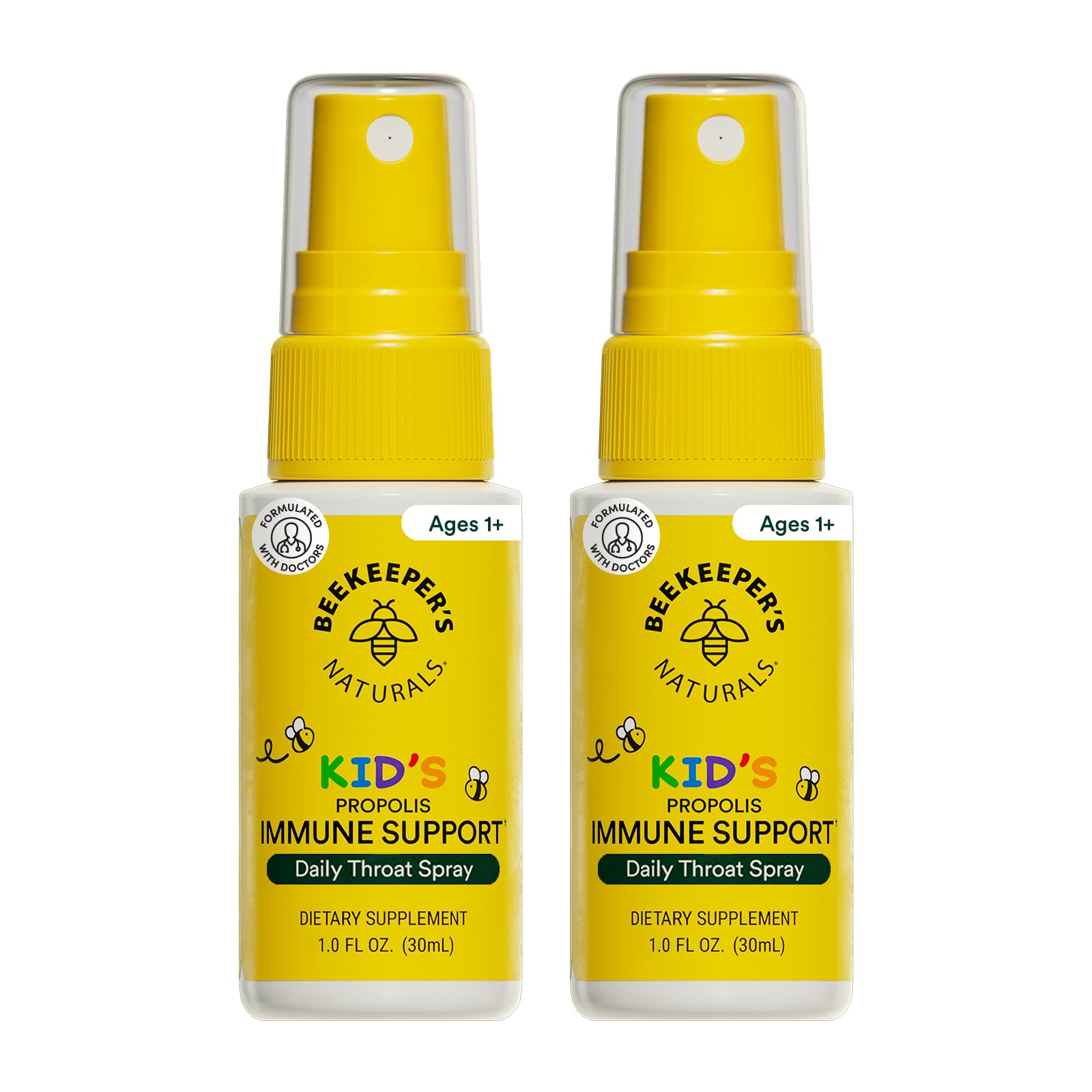 Beekeeper's Naturals Kids Propolis spray botella, respaldo inmune natural para niños.