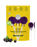 Beekeeper's Naturals chupete para garganta infantil con mora y saúco, apoyo suave.