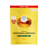 Pastillas Beekeeper's Naturals con miel en botella, sabor suave para uso diario.