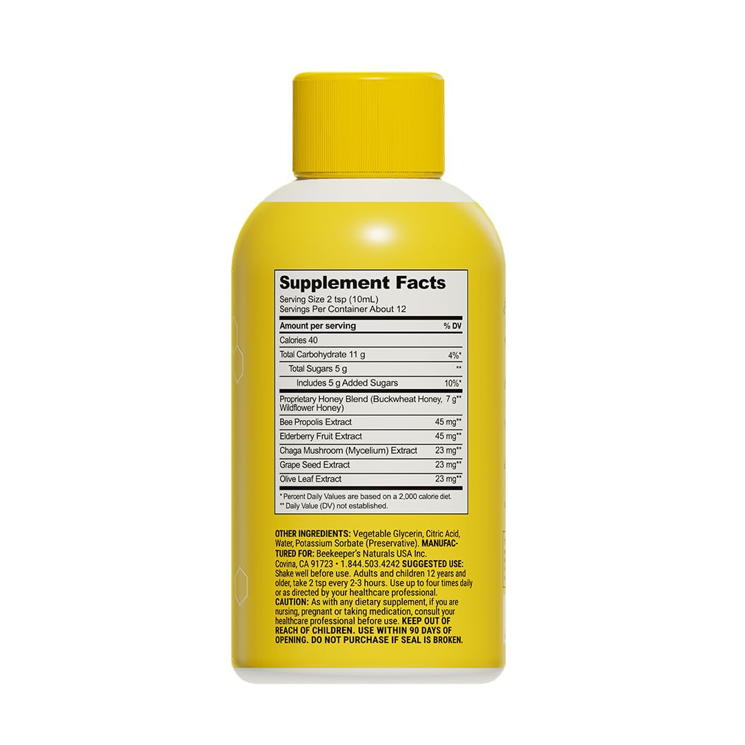 Beekeeper's Naturals, uso diario para apoyo al sistema inmune y confort de garganta