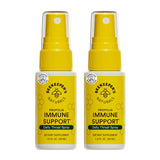 Beekeeper's Naturals Propolis Throat Spray, frasco compacto para alivio suave de garganta.