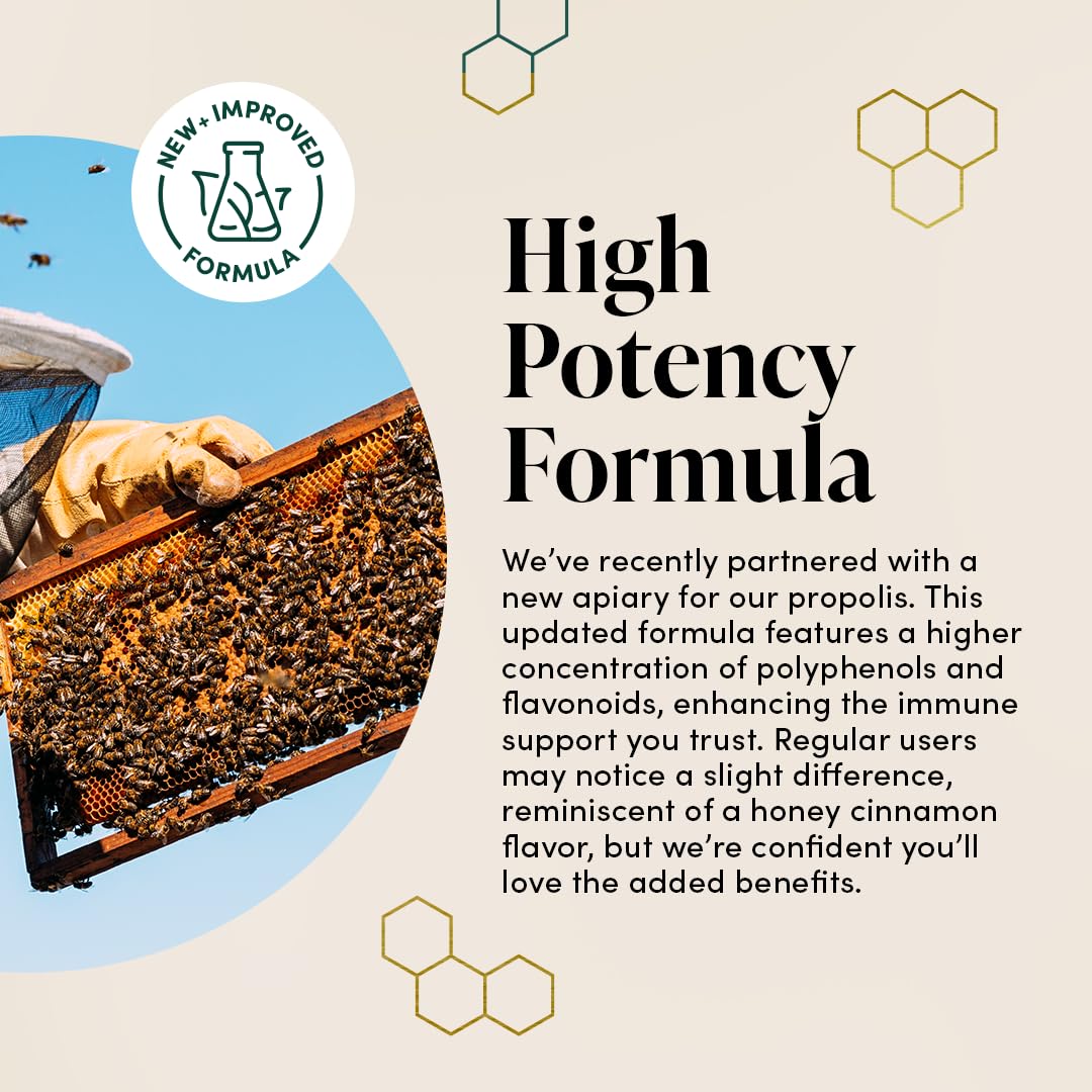Beekeeper's Naturals Propolis Throat Spray, textura suave con miel para experiencia agradable.
