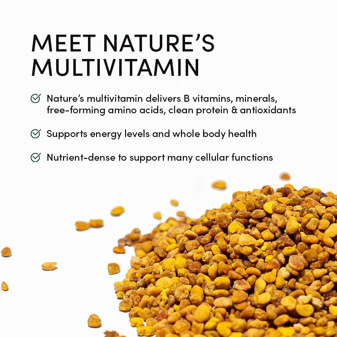 Beekeeper's Naturals polen de abeja, rico en proteínas para el día a día.