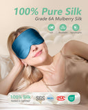 BeeVines mascarilla doble cara de seda morera para sueño reparador.