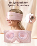 BeeVines mascarilla seda 3D almohadilla nasal bloquea la luz para dormir profundo