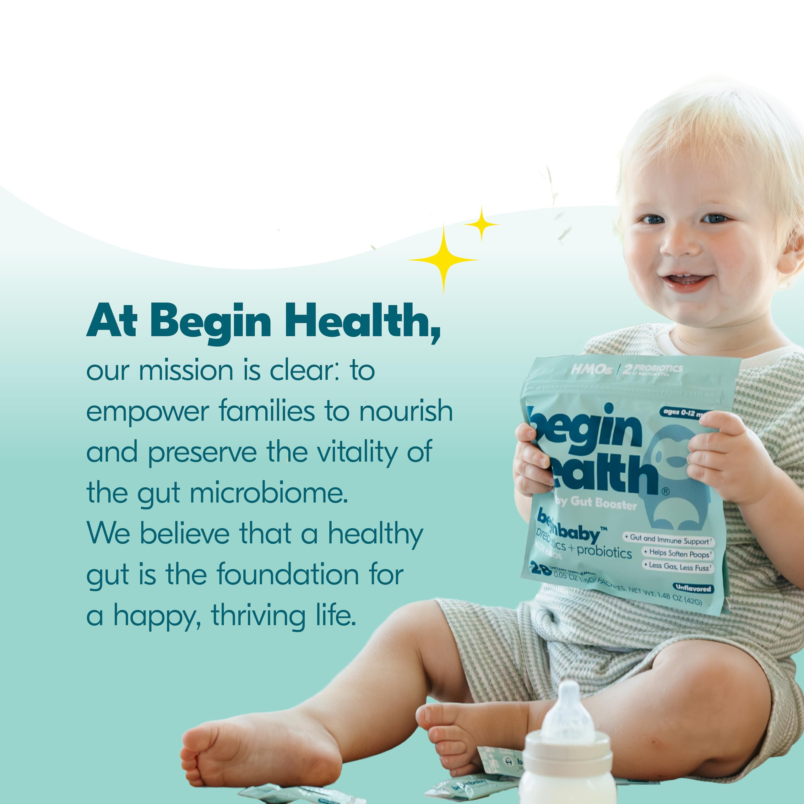 BeginHealth BeginBaby: 28 sobres para bebés de 0 a 12 meses.