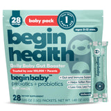 BeginHealth BeginBaby: sobres de prebióticos y probióticos para apoyo digestivo diario.