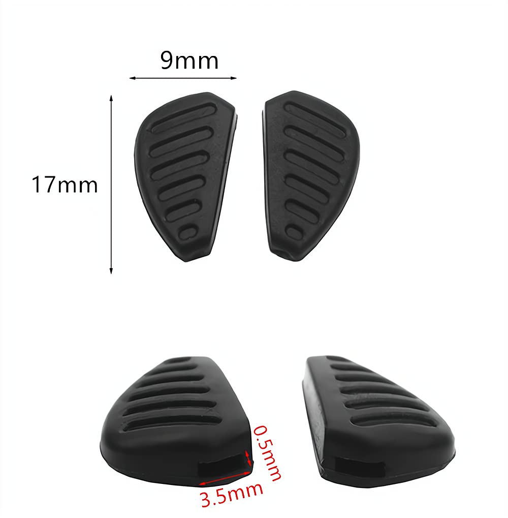 Almohadillas nasales BEHLINE para gafas deportivas, negro 16 mm.
