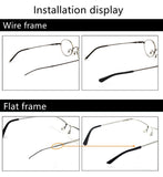 BEHLINE compatibilidad patillas gafas metálicas, apto para varillas delgadas.