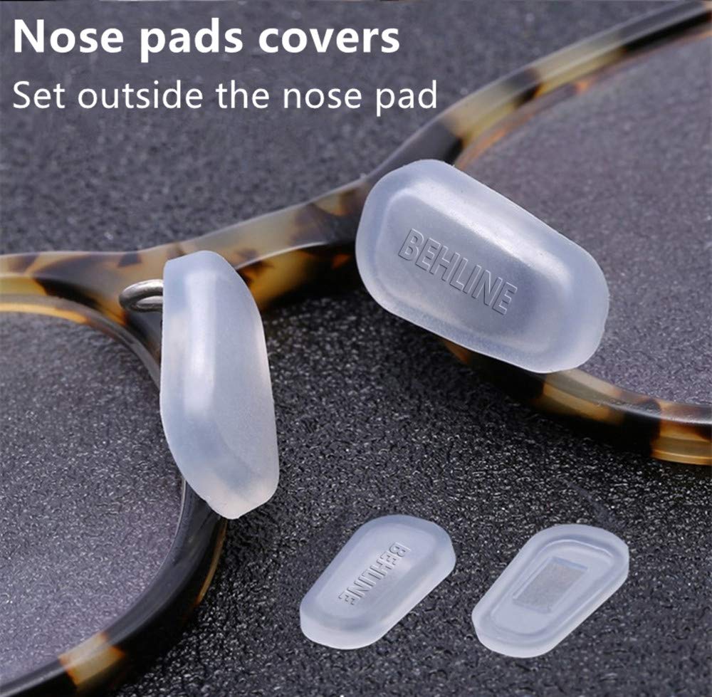 BEHLINE cubre almohadillas de nariz silicona facilita altura y sujeción para gafas.