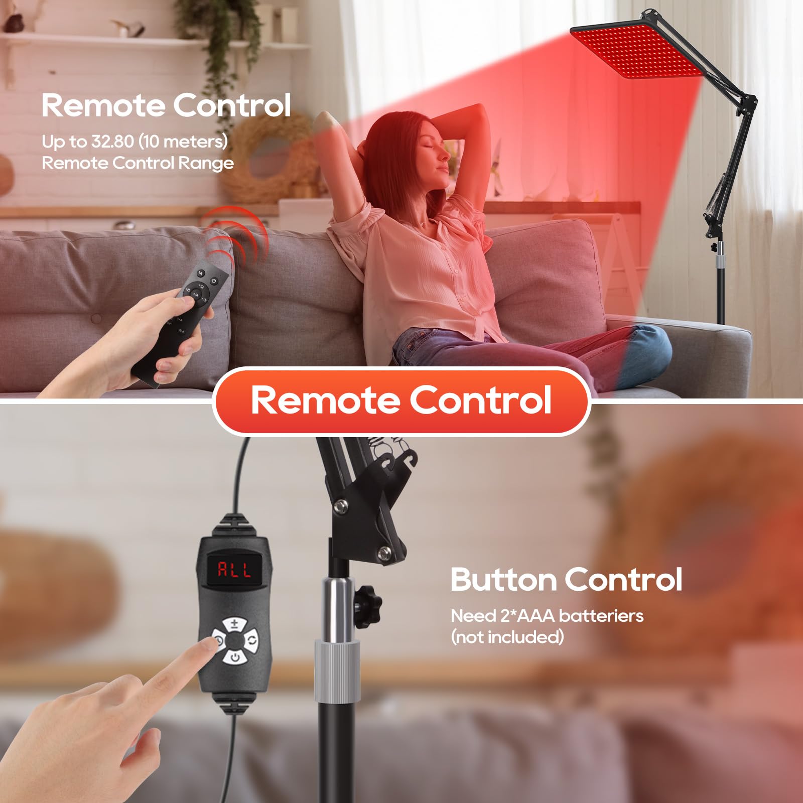 BEICHEN control remoto y temporizador para sesiones seguras.