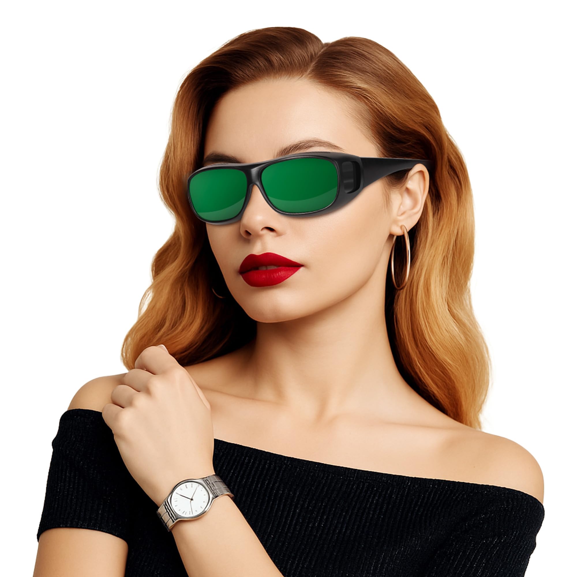 Gafas BEICHEN para terapia de luz roja protegen los ojos durante sesiones de 600–1000 nm