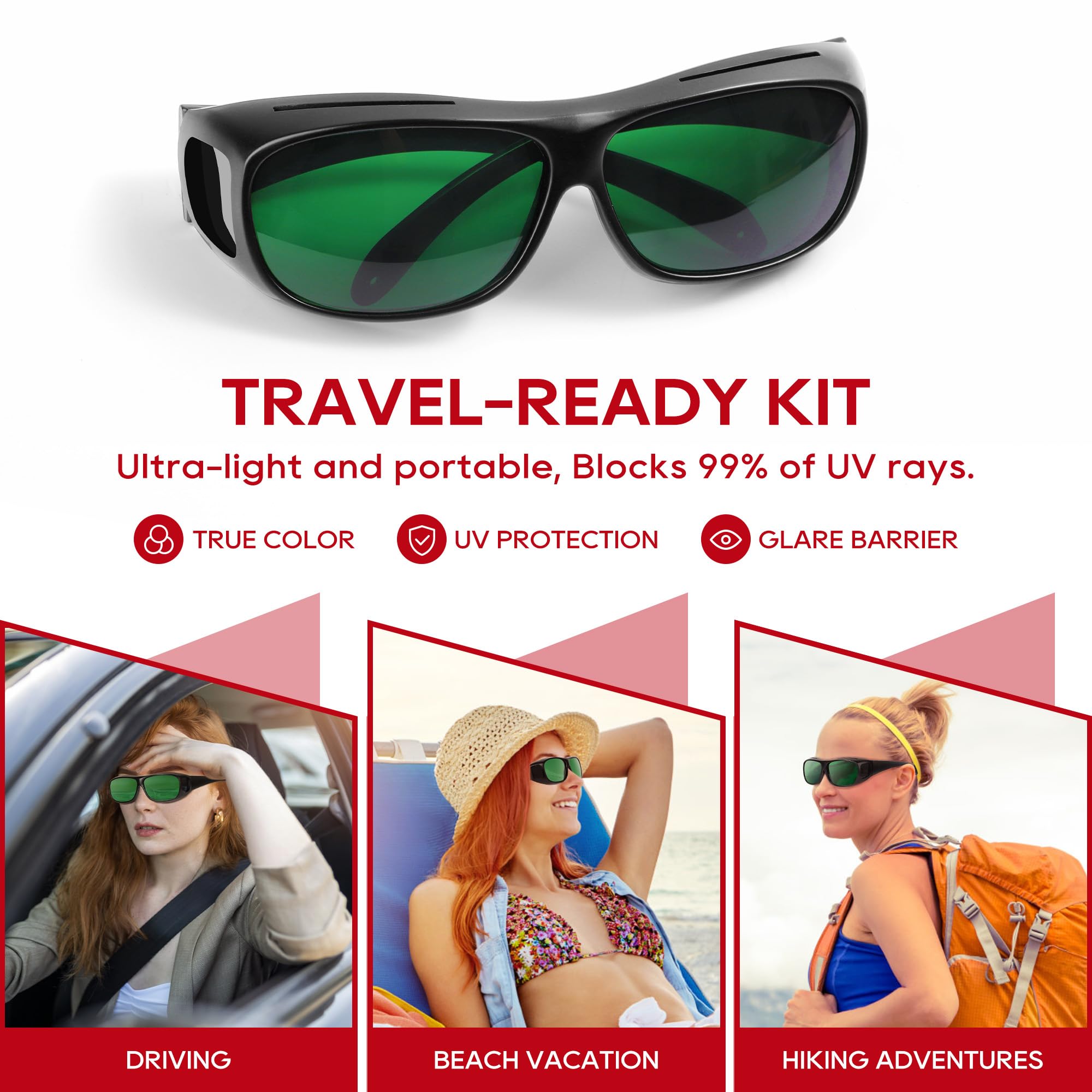 Kit BEICHEN con estuche resistente y paño de limpieza para viaje