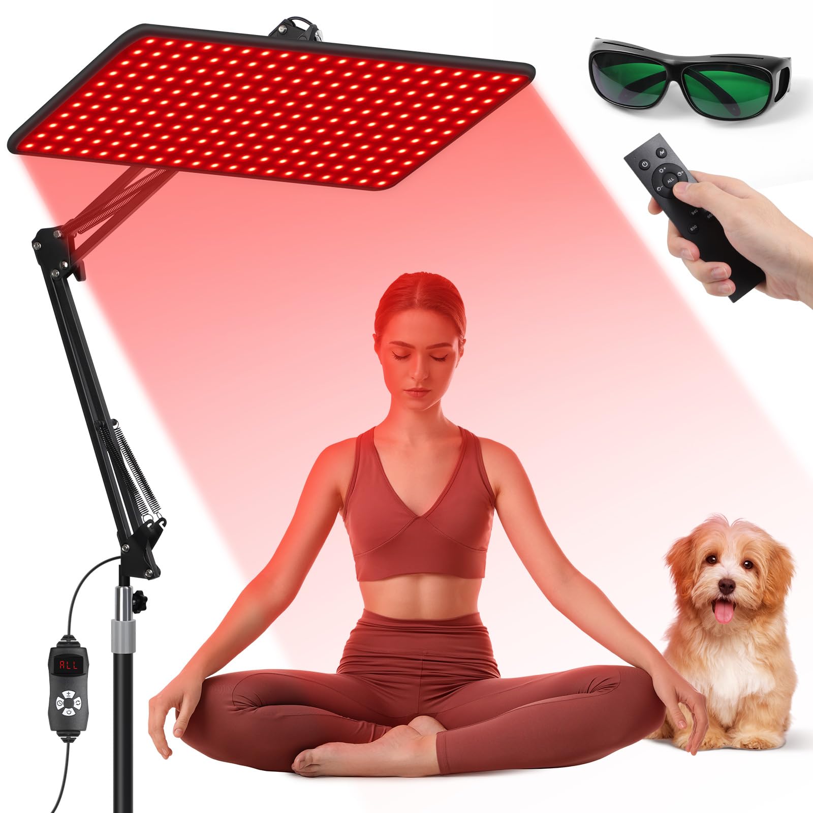 BEICHEN lámpara de terapia de luz roja para cuerpo, uso cómodo en casa.