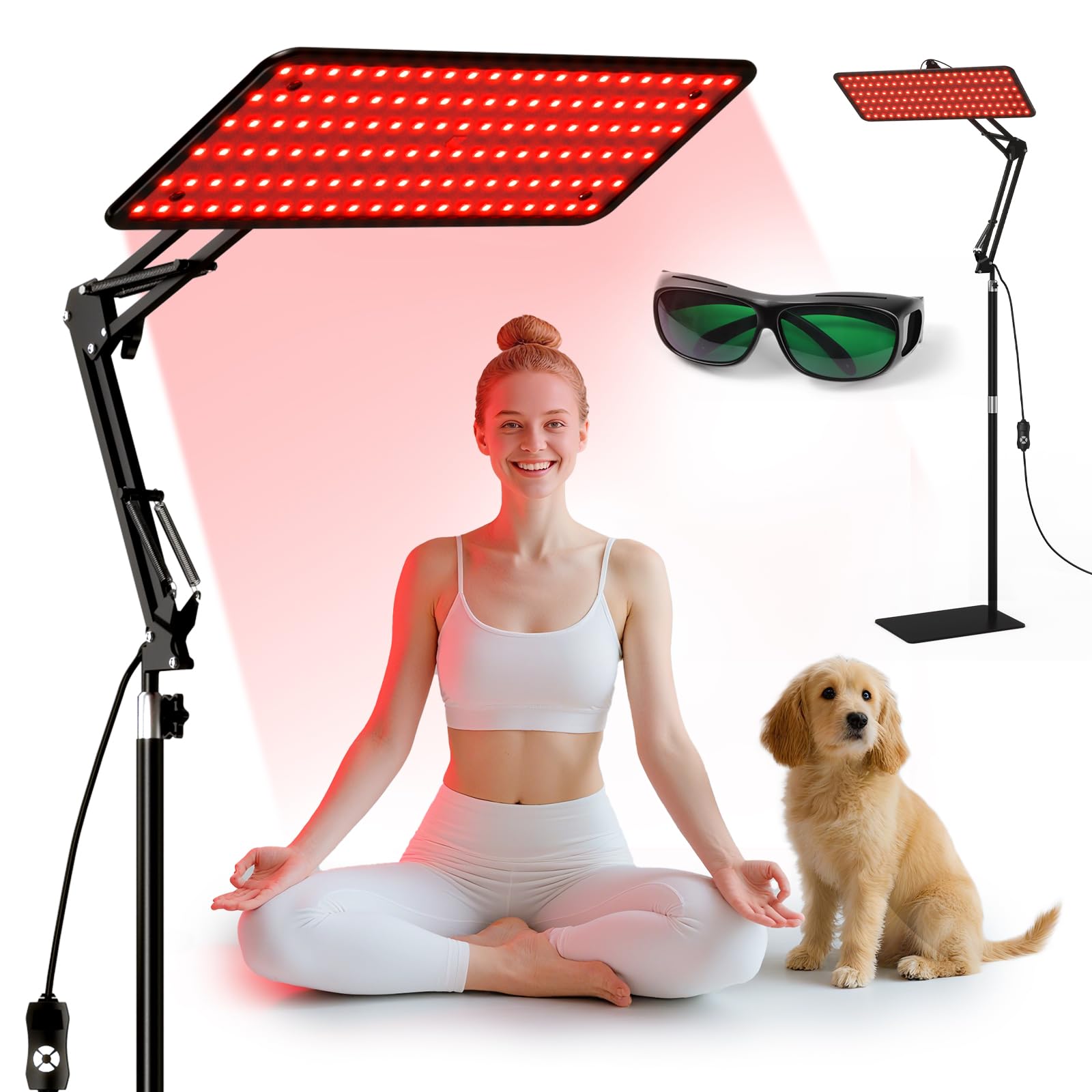 BEICHEN luz de terapia roja con panel grande para rostro y cuerpo.