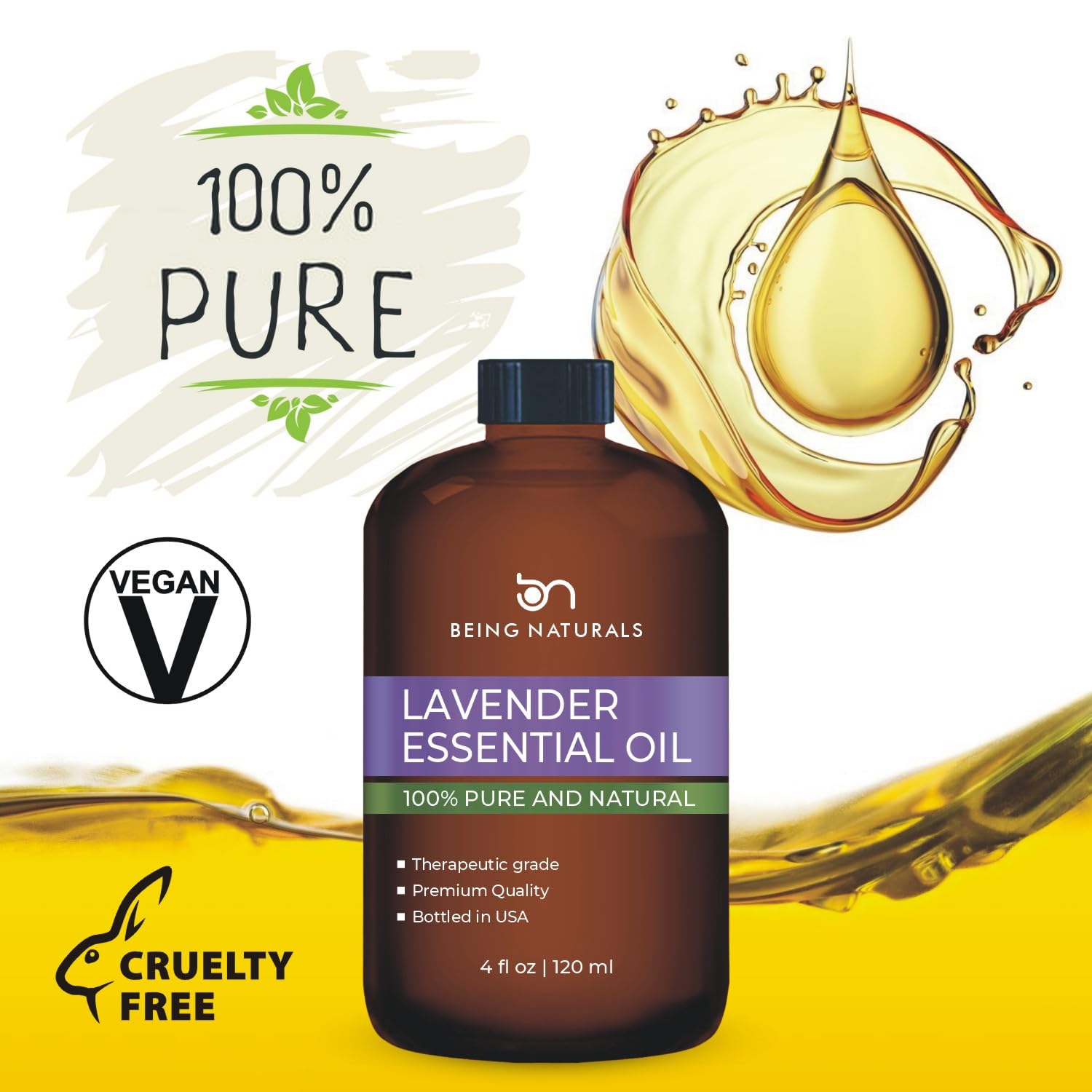 Being Naturals Lavanda cuida el cabello y cuero cabelludo para un aspecto suave.
