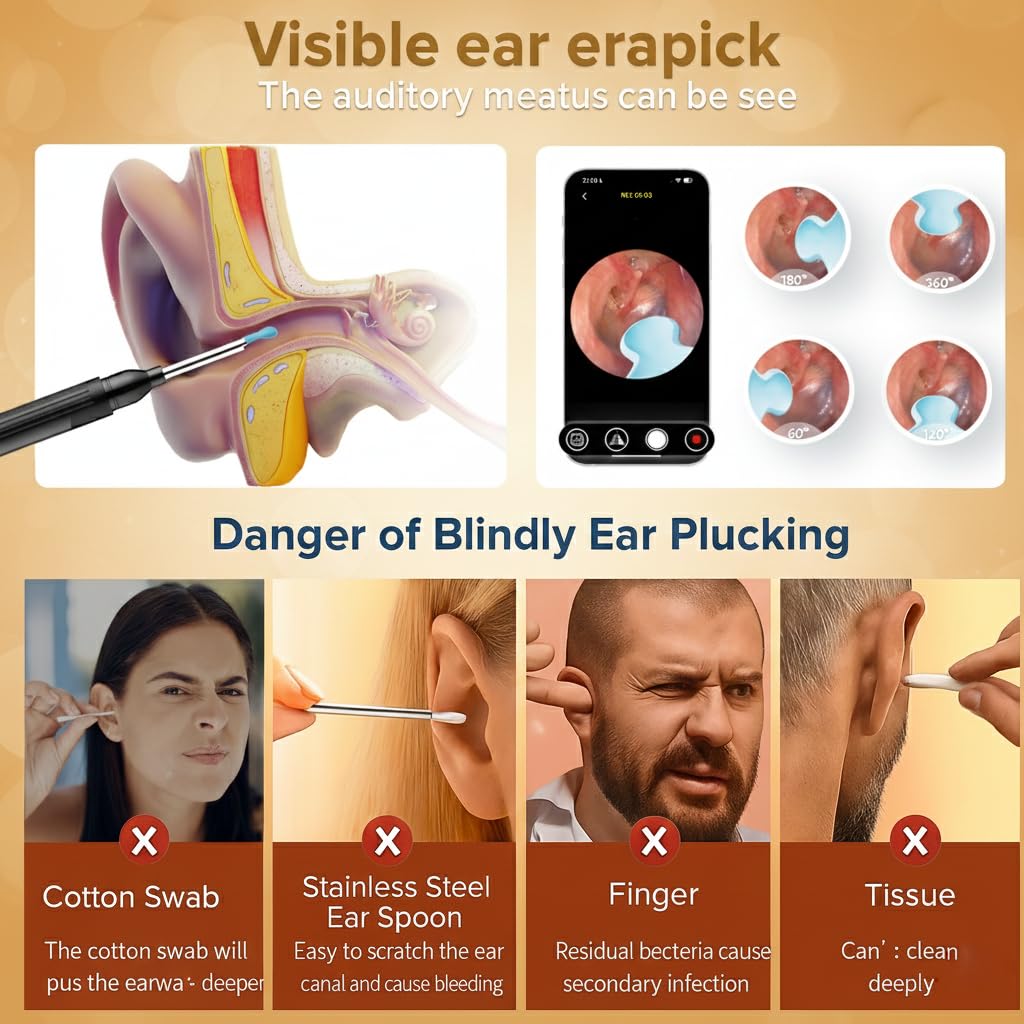 Bekhic accesorios de 8 piezas para diferentes formas de oreja.