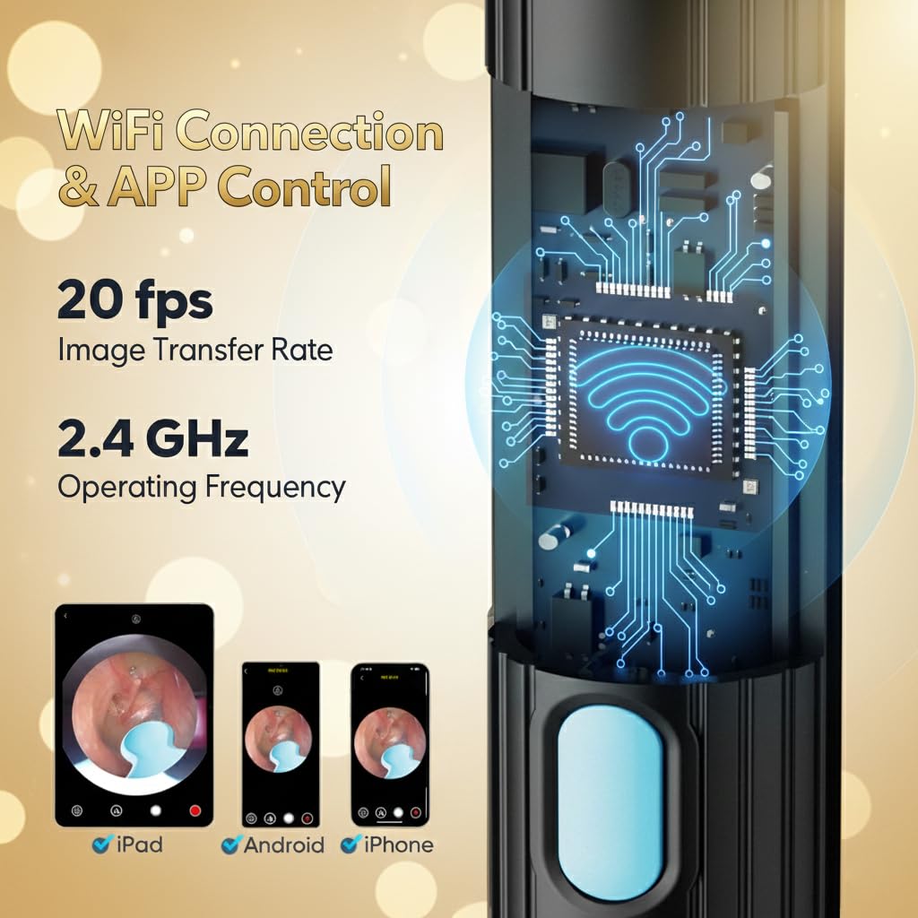 Bekhic conectividad WiFi fácil para iPhone y Android.