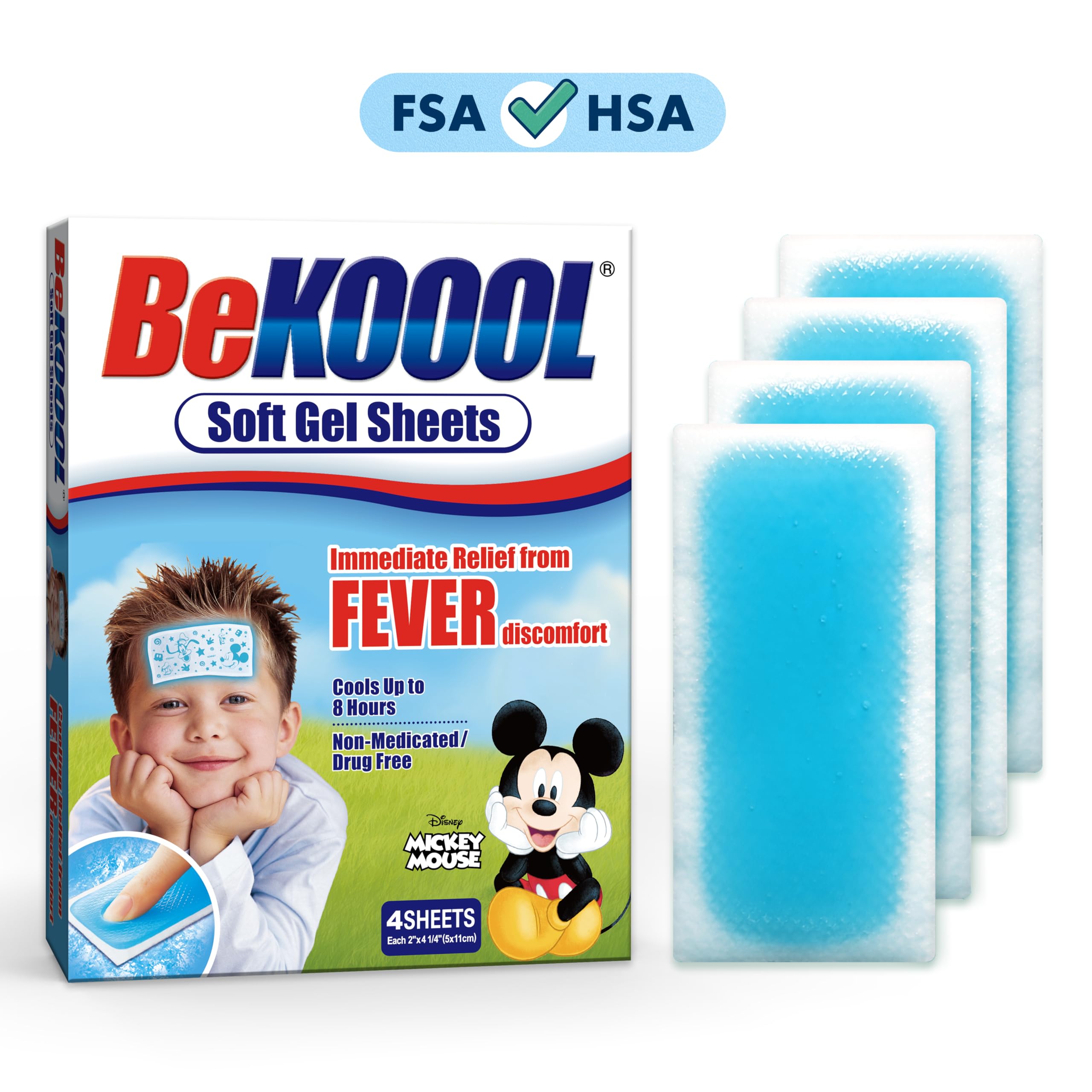 BeKOOOL hojas de gel recortables para ajustar tamaño en la frente.
