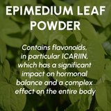 Beleon Epimedium polvo mezclado en vaso para bebida