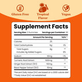BeLive curcuma jengibre gomitas, extracción natural para bienestar diario