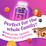 BeLive Probiotic Gomitas sabor fresa: opción sabrosa para toda la familia.