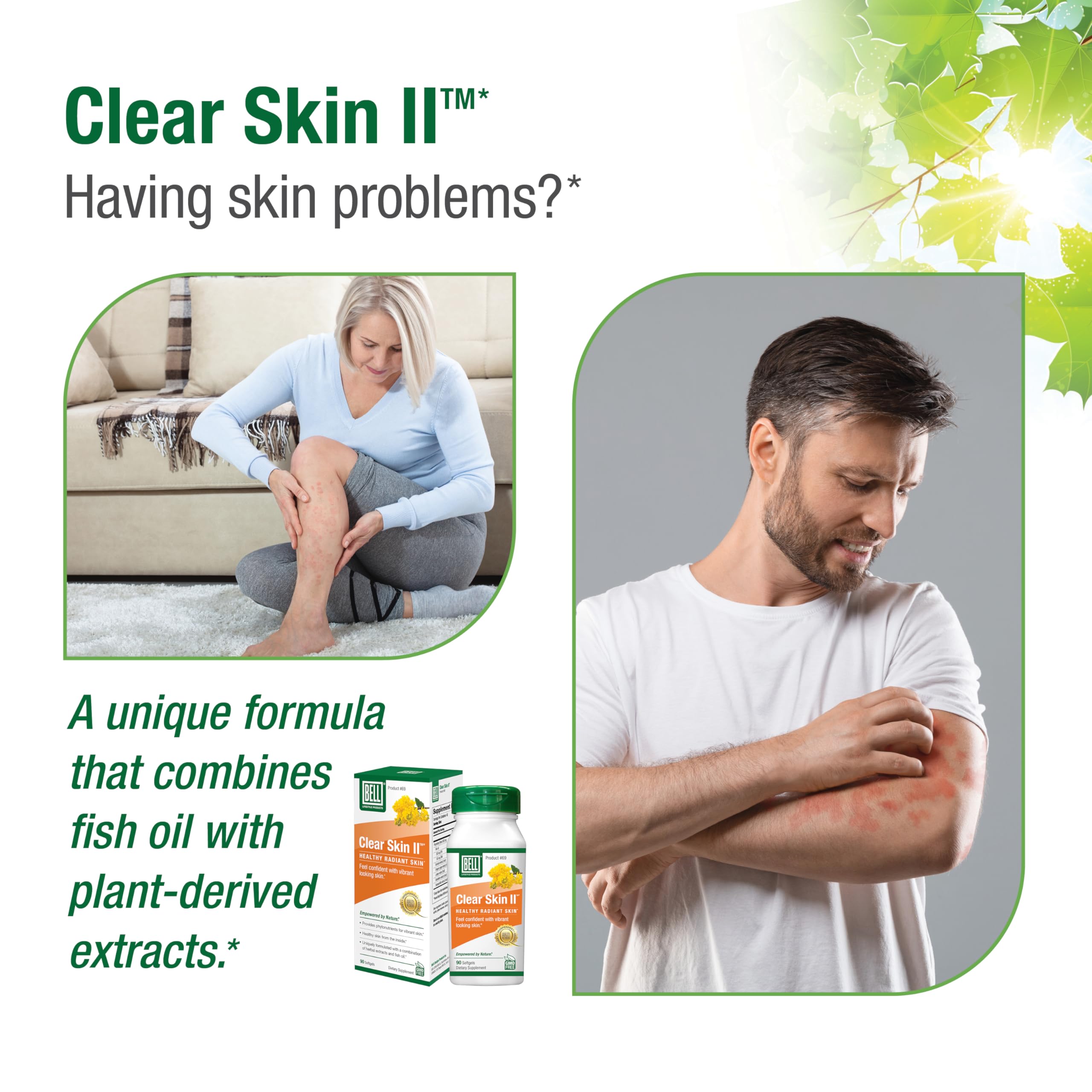 Bell Clear Skin: extractos de bardana para apoyar una piel saludable.