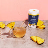 Bella All Natural Polvo Extremo Desintoxicación Piña muestra ingredientes naturales para tu rutina