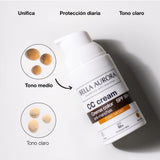 Bella Aurora CC Cream protección de espectro amplio SPF50 para uso diario