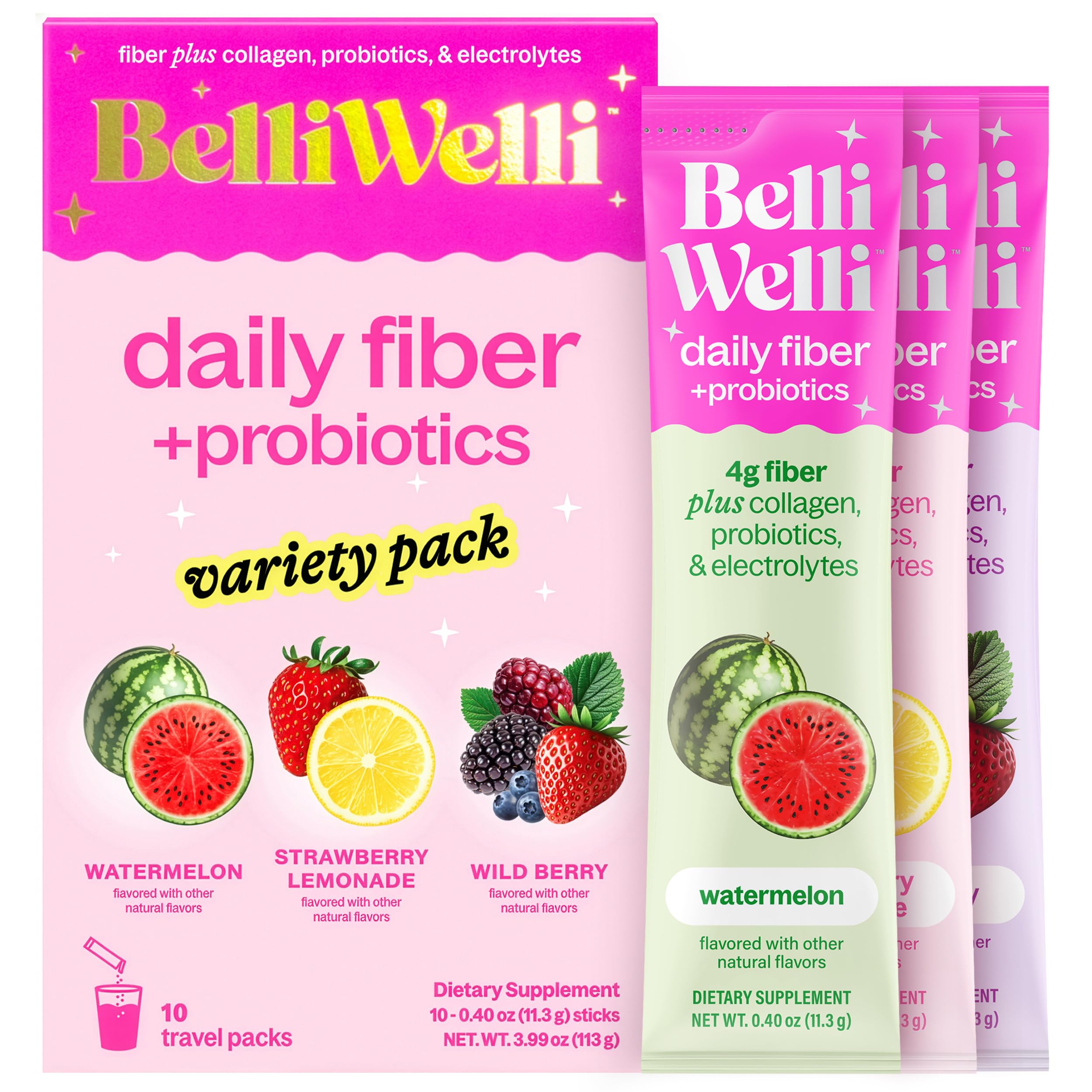 Belli Welli fibra diaria sobre: apoyo digestivo suave y regularidad