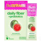 Belli Welli stickpack fibra sabor sandía para apoyar la digestión y la regularidad.