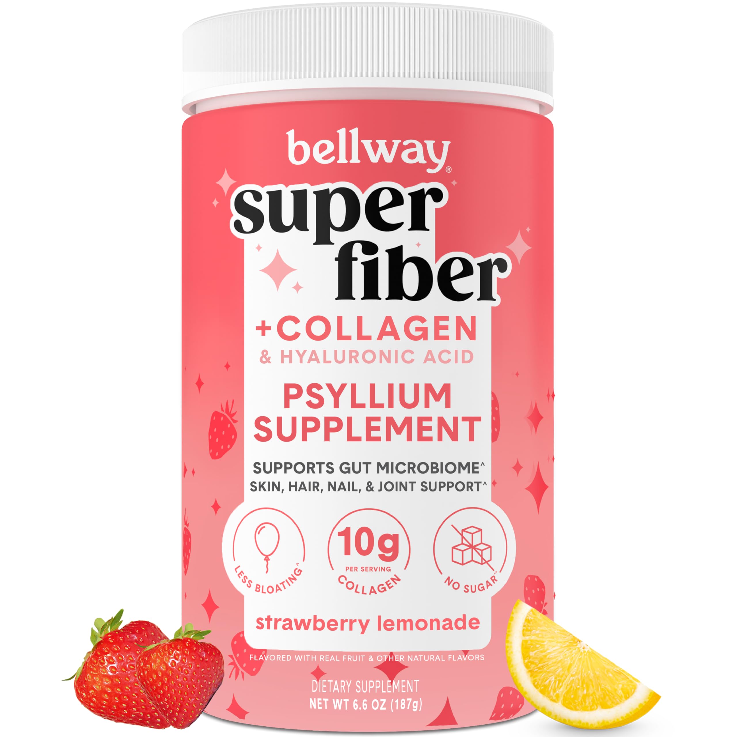 Bellway Super Fibra Colageno: bote visible para iniciar el dia con fibra y colageno