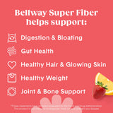 Bellway Super Fibra Colageno: mezcla en vaso con sabor natural